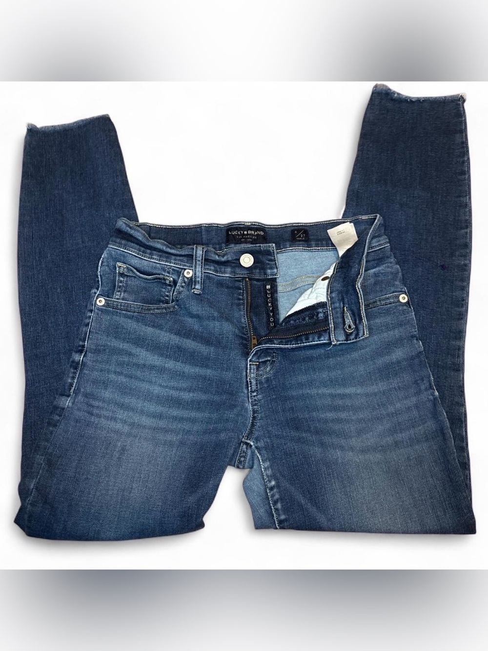 Lucky Brand Women’s Mid-Rise Skinny Jeans - Dark Blue